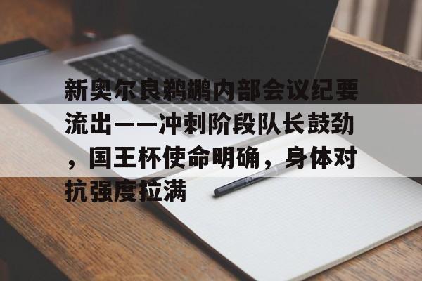 开云官网-新奥尔良鹈鹕内部会议纪要流出——冲刺阶段队长鼓劲，国王杯使命明确，身体对抗强度拉满的简单介绍